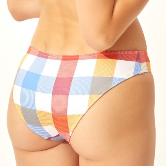 Solid & Striped The Elle Bikini Bottom in Beach Plaid - Picture 7 of 8
